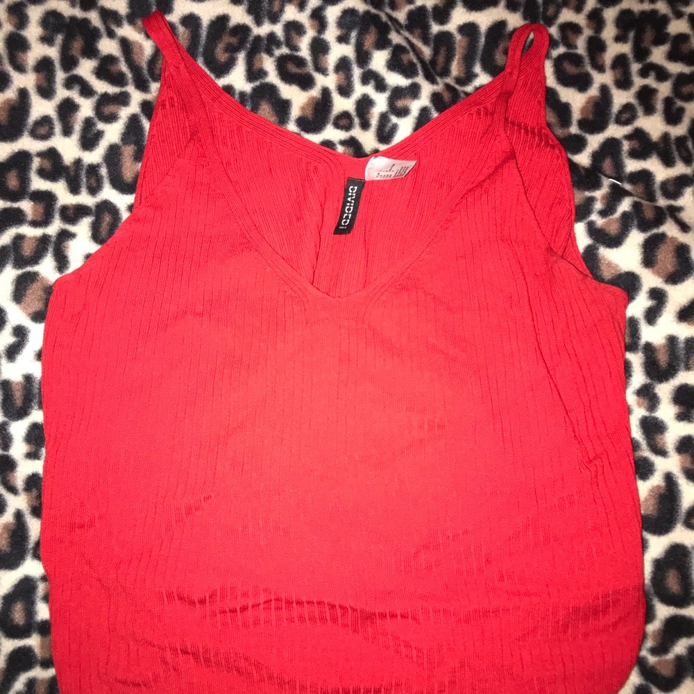 Red tank top